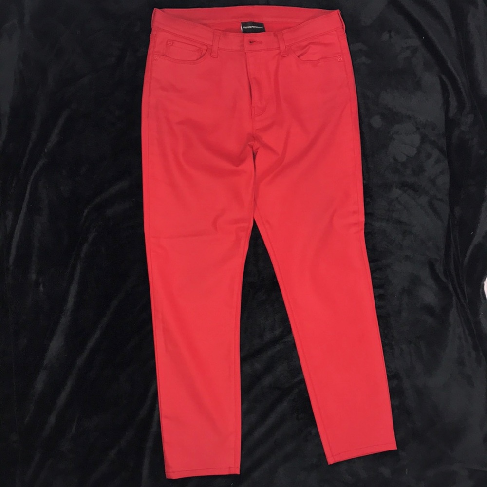 Emporio Armani Red Super Skinny J20 Jeans Coated